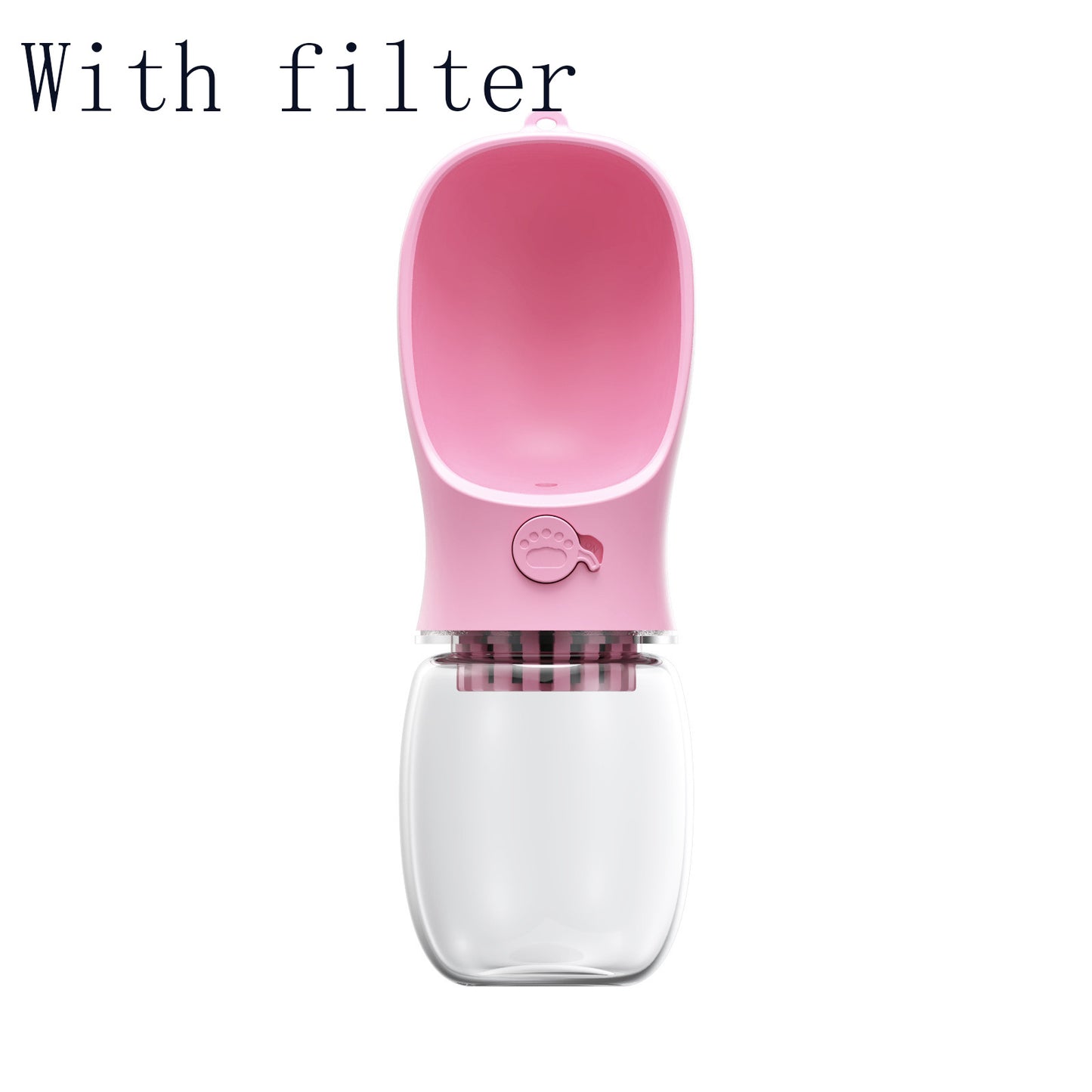Travel-Friendly Pet Water Bottle with Attached Cup