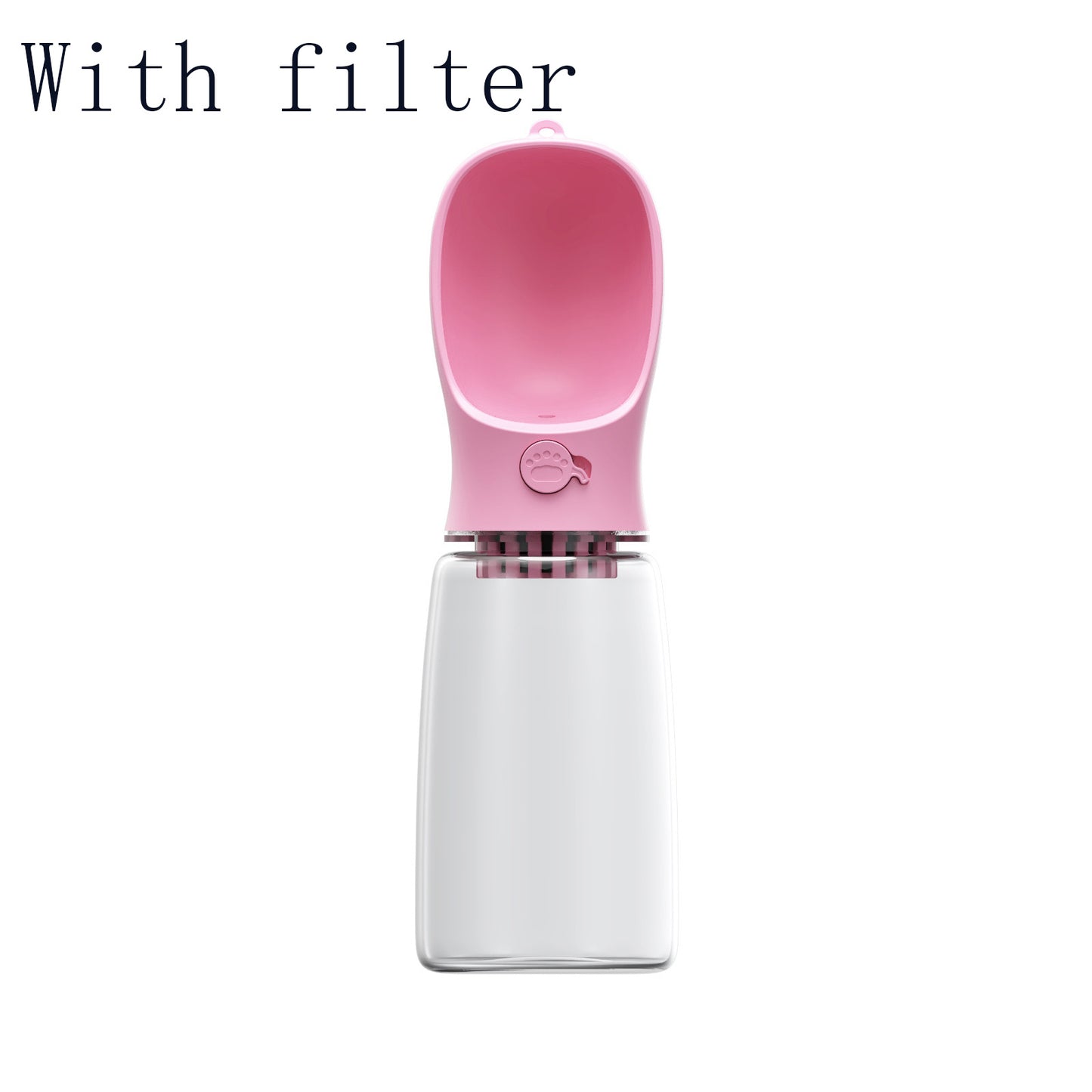 Travel-Friendly Pet Water Bottle with Attached Cup