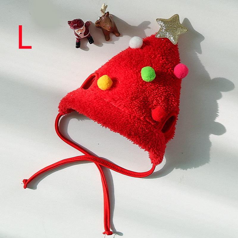 Dog/ Cat Hat Saliva Towel Bib for Christmas