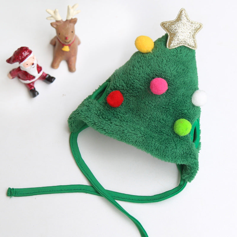 Dog/ Cat Hat Saliva Towel Bib for Christmas