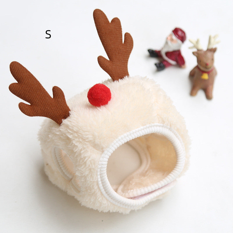 Dog/ Cat Hat Saliva Towel Bib for Christmas